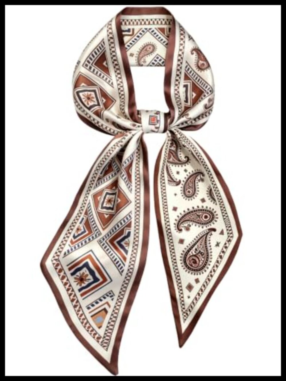 Satin Silk Hair Scarf Neck Purse Scarf Women Lightweight